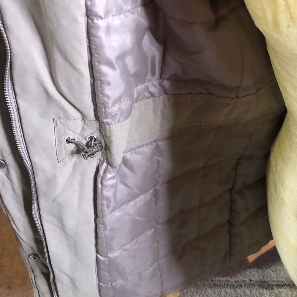 DKNY Gray Puffer Jacket